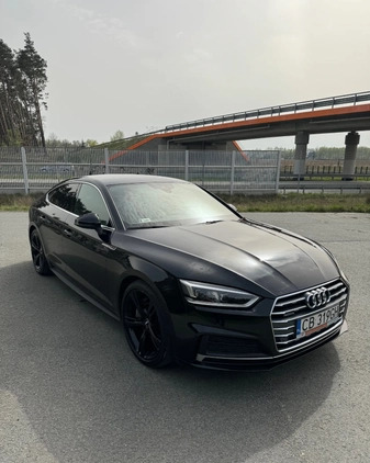 Audi A5 cena 118080 przebieg: 128500, rok produkcji 2017 z Nisko małe 379